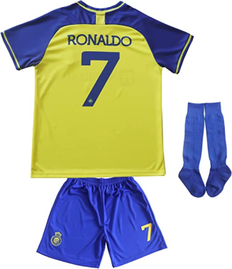 Al-Nassr FC Ronaldo 7 Dětské Domácí Dres Komplet 2023