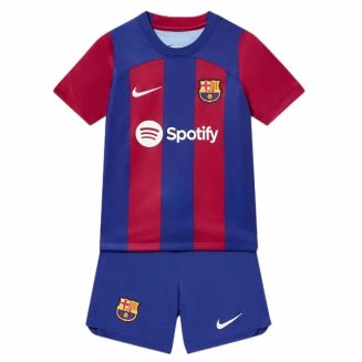 FC Barcelona Dětské Domácí Dres Komplet 2023 2024